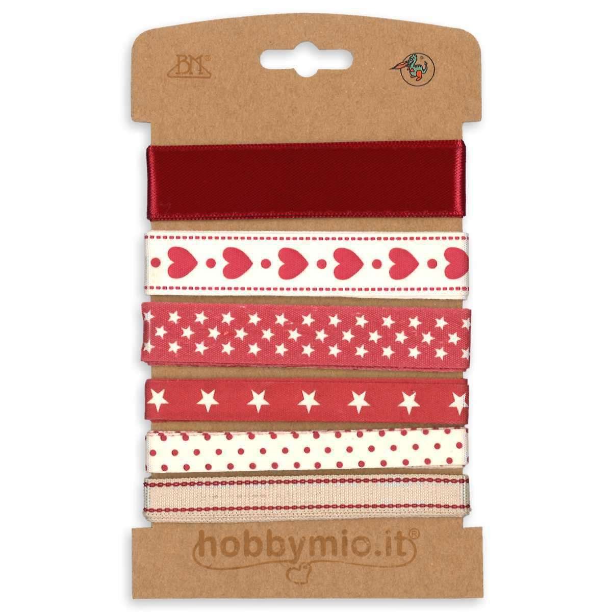 I Ricami del Cuore Linea Natale Set da 3 Blister di nastri decorativi, fantasie assortite – ASPS101 5