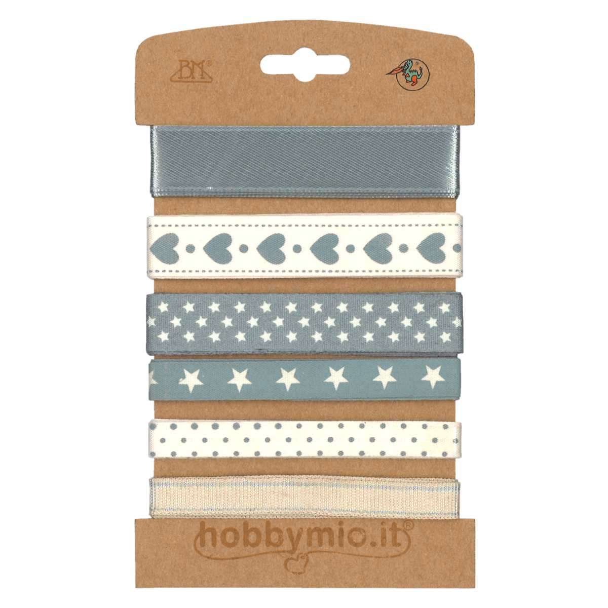 I Ricami del Cuore Linea Natale Set da 3 Blister di nastri decorativi, fantasie assortite – ASPS102 6