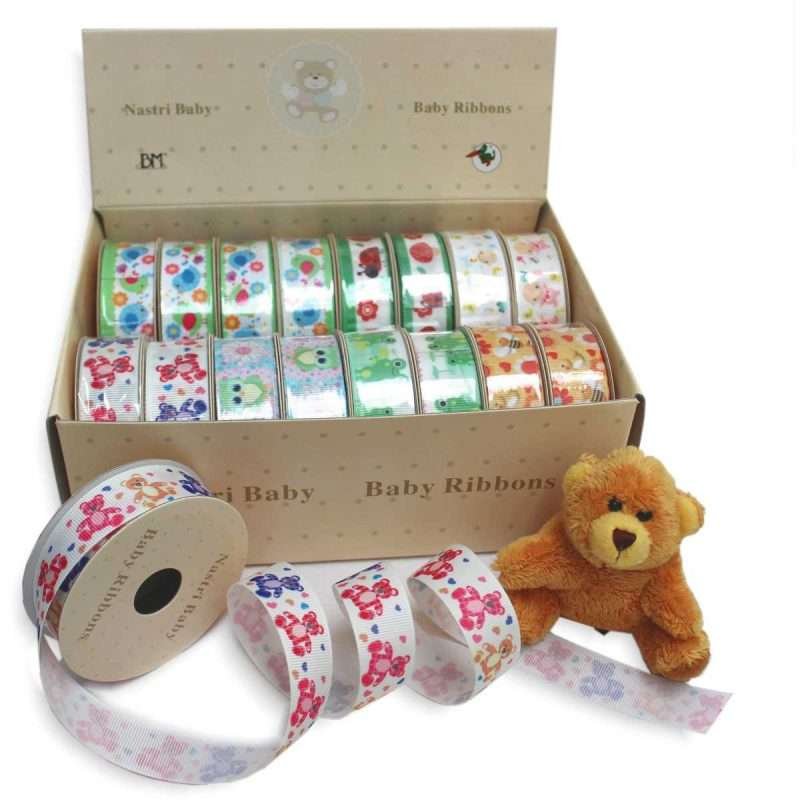 I Ricami del Cuore Passamanerie in Box Nastri Baby decorativi in box di cartone, 16 Rotoli da 3mt – ASPS18 4