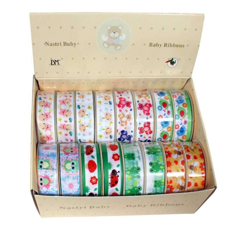 I Ricami del Cuore Passamanerie in Box Nastri Baby decorativi in box di cartone, 24 Rotoli da 3mt – ASPS17 16
