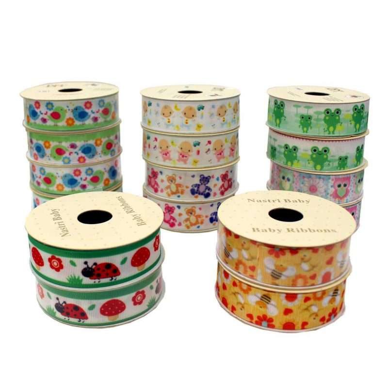 I Ricami del Cuore Passamanerie in Box Nastri Baby decorativi in box di cartone, 16 Rotoli da 3mt – ASPS18 8