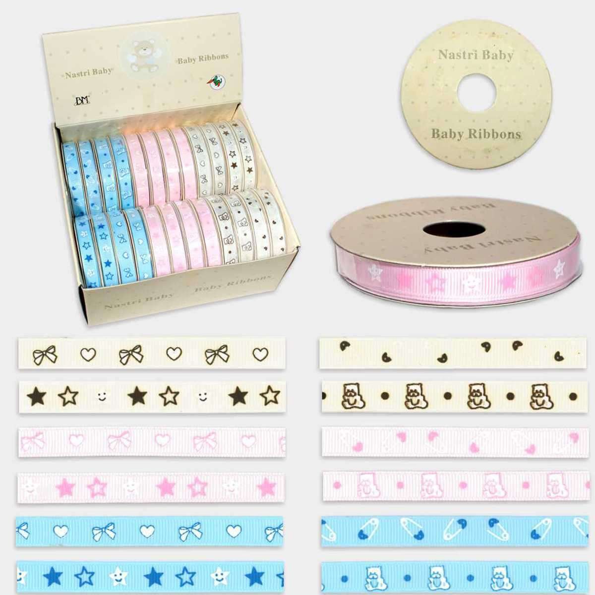 I Ricami del Cuore Passamanerie in Box Nastri Baby decorativi in box di cartone, 24 Rotoli da 4,57mt – ASPS22 7 I Ricami del Cuore Passamanerie in Box Nastri Baby decorativi in box di cartone, 24 Rotoli da 4,57mt – ASPS22 7