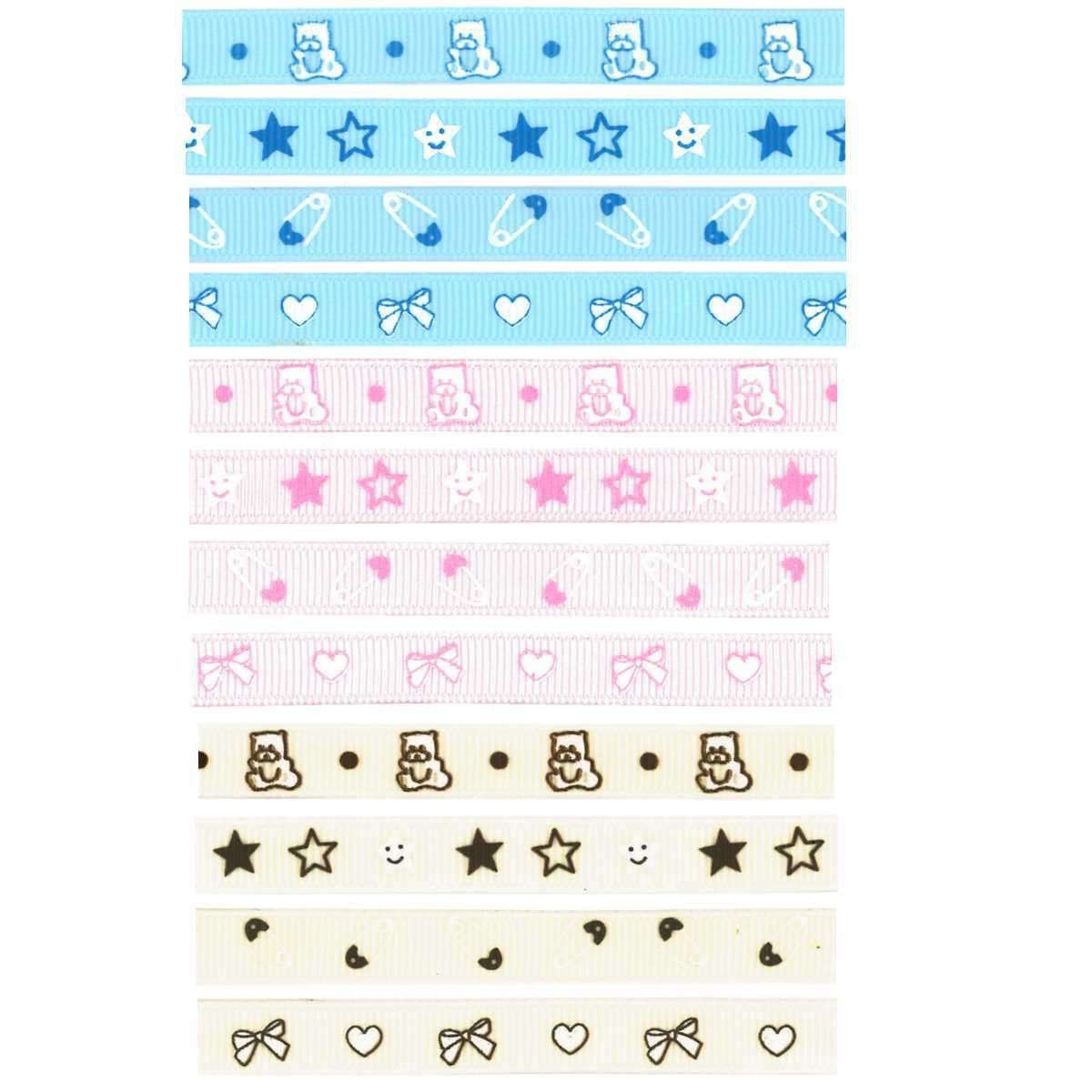 I Ricami del Cuore Passamanerie in Box Nastri Baby decorativi in box di cartone, 24 Rotoli da 4,57mt – ASPS22 6 I Ricami del Cuore Passamanerie in Box Nastri Baby decorativi in box di cartone, 24 Rotoli da 4,57mt – ASPS22 6