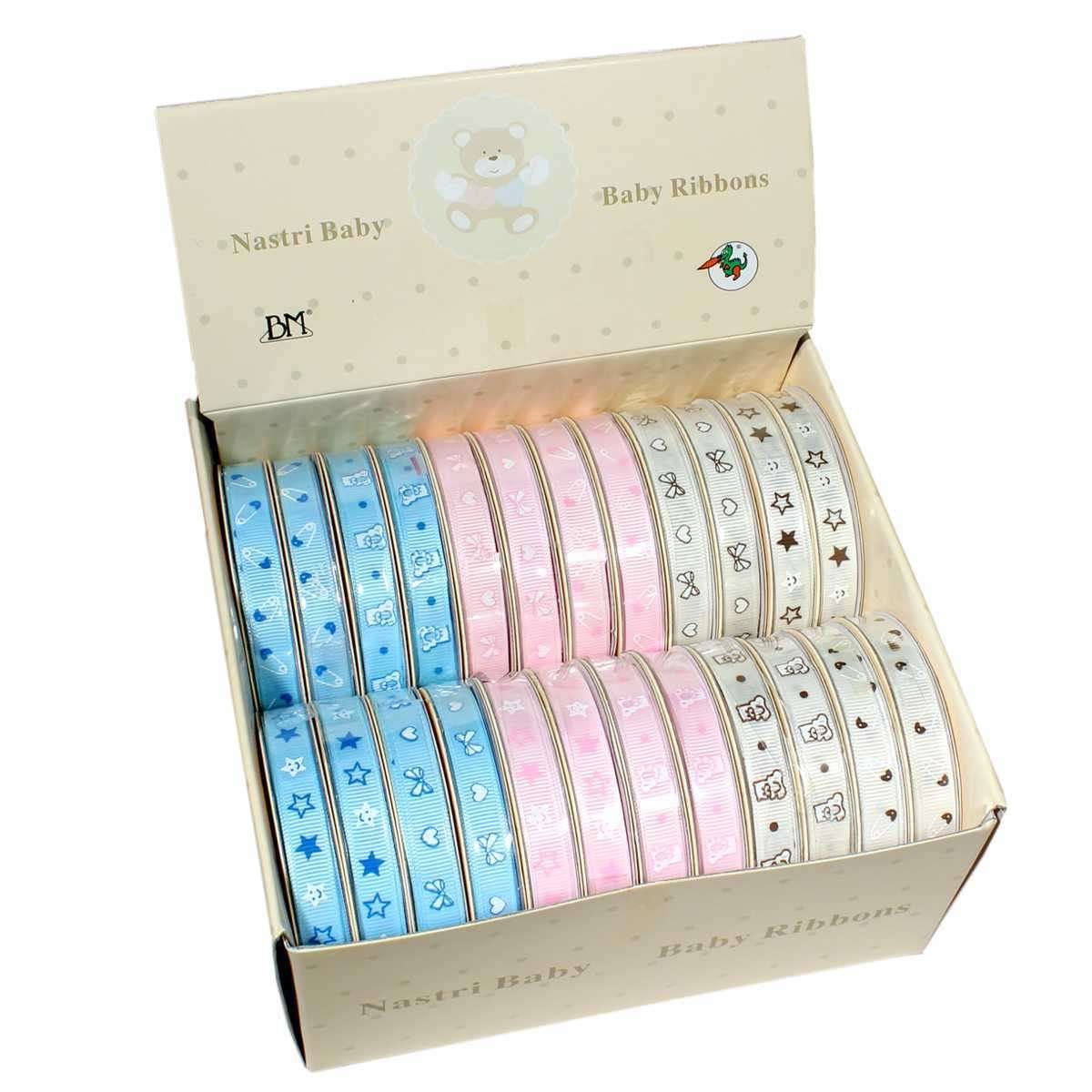 I Ricami del Cuore Passamanerie in Box Nastri Baby decorativi in box di cartone, 24 Rotoli da 4,57mt – ASPS22 3 I Ricami del Cuore Passamanerie in Box Nastri Baby decorativi in box di cartone, 24 Rotoli da 4,57mt – ASPS22 3