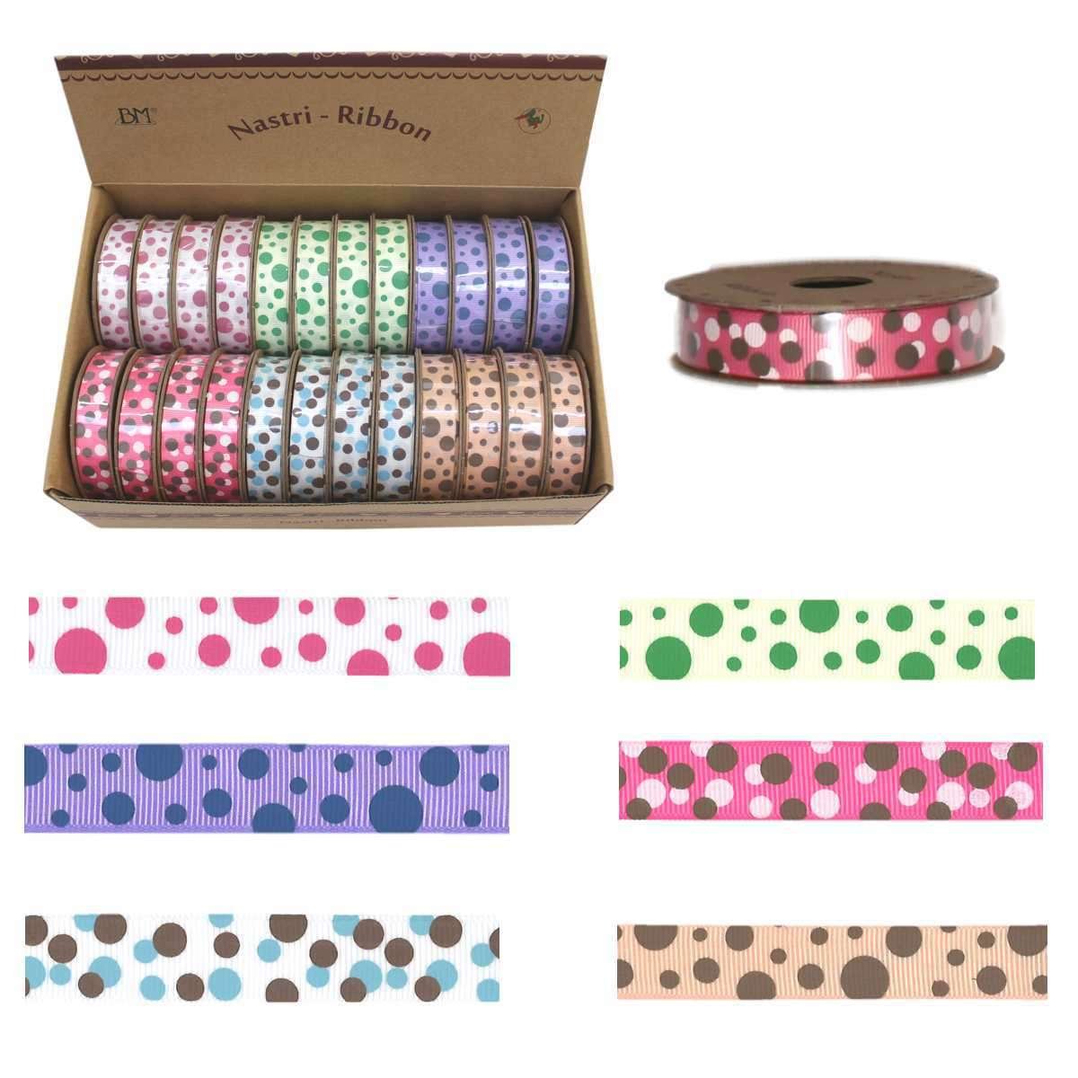 I Ricami del Cuore Linea Natale Nastri decorativi in box di cartone, 24 Rotoli da 3mt – ASPS8 5