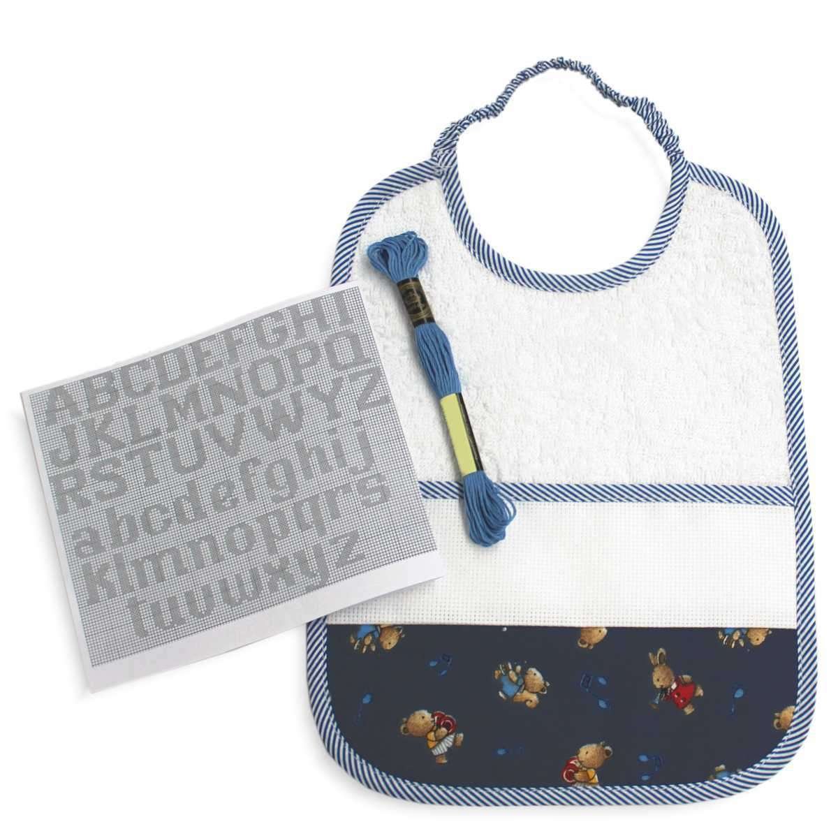 I Ricami del Cuore Bavaglie Kit con Bavaglia, 1 Matassina Moulinè, 1 Schema ricamo – BV1006.KIT 8