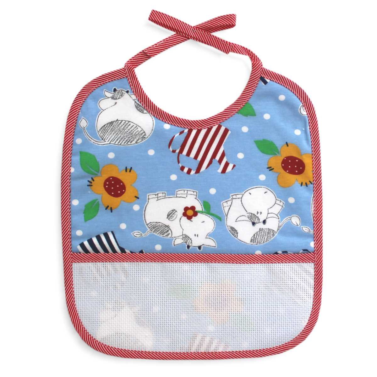 I Ricami del Cuore Bavaglie Kit con Bavaglia, 2 Matassine Moulinè, 1 Schema ricamo – BV1059.KIT 8 I Ricami del Cuore Bavaglie Kit con Bavaglia, 2 Matassine Moulinè, 1 Schema ricamo – BV1059.KIT 8