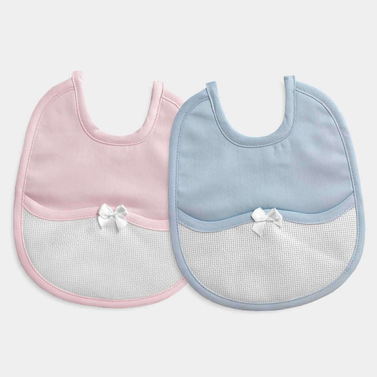 I Ricami del Cuore Bavaglie Bavaglia Piquet Mille Righe con Tela Aida – BV495 3 I Ricami del Cuore Bavaglie Bavaglia Piquet Mille Righe con Tela Aida – BV495 3