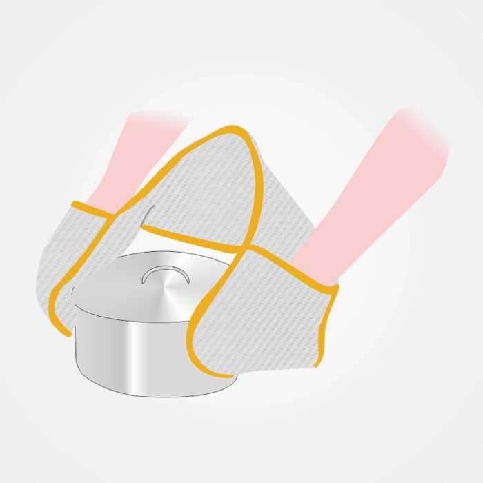 I Ricami del Cuore Cucina Guanto da Forno Doppio – XPCU68.34 4