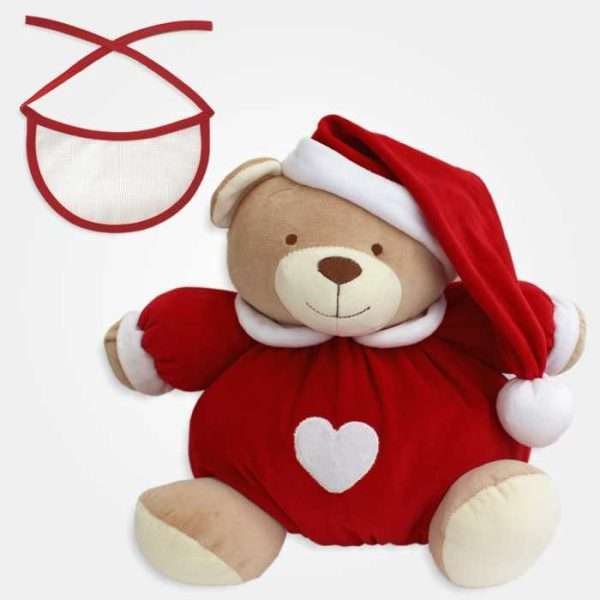 I Ricami del Cuore Idee regalo natalizie Orsacchiotto di Natale con Bavaglino – NA17 2