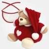 I Ricami del Cuore Idee regalo natalizie Orsacchiotto di Natale con Bavaglino – NA17 7