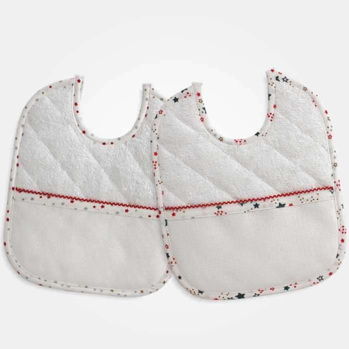 I Ricami del Cuore Bavaglie Natalizie Bavaglia Natalizia Trapuntata – NA247 3
