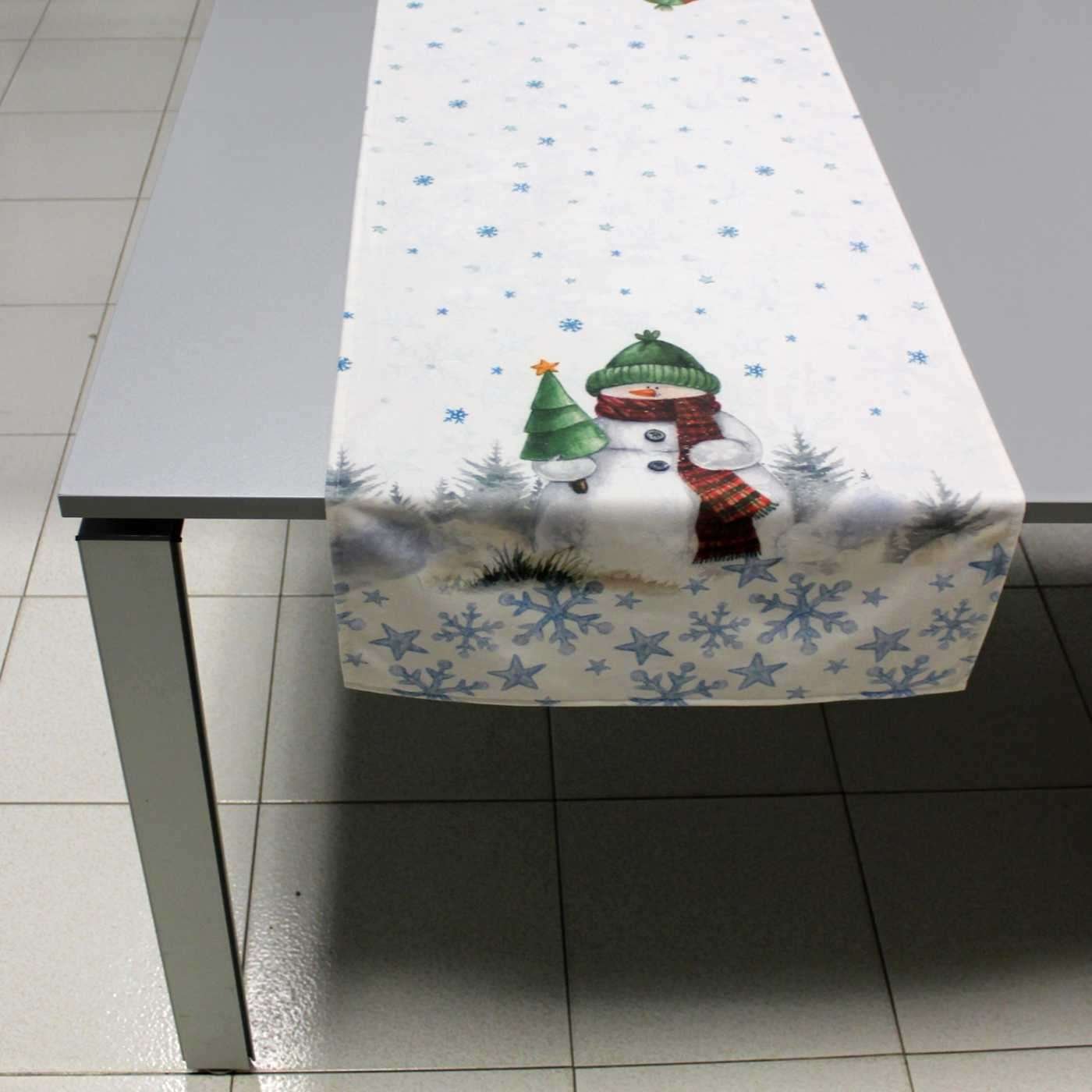 I Ricami del Cuore Centri tavola natalizi Runner in ciniglia – XPNA44.28 5