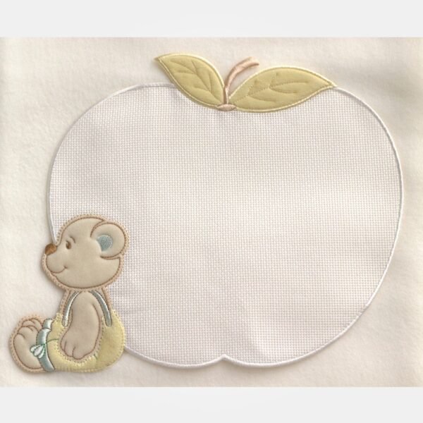 I Ricami del Cuore Lenzuolini e copertine Copertina da Lettino in Pile con tela Aida – LE439