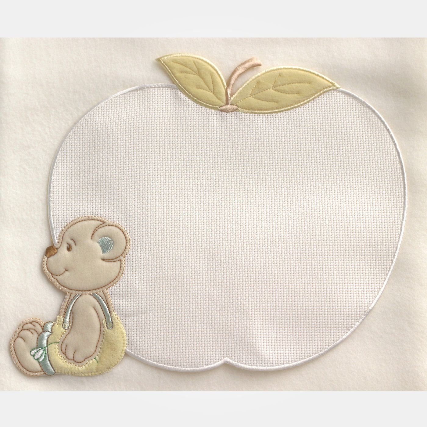 I Ricami del Cuore Lenzuolini e copertine Copertina da Lettino in Pile con tela Aida – LE439 4