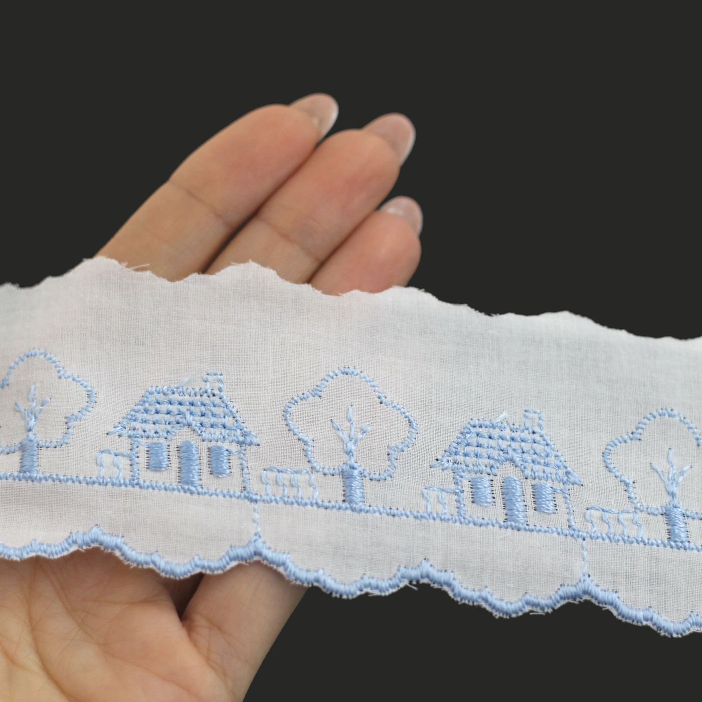 I Ricami del Cuore Passamanerie e Pizzi Pizzo sangallo a metro – SG101 4