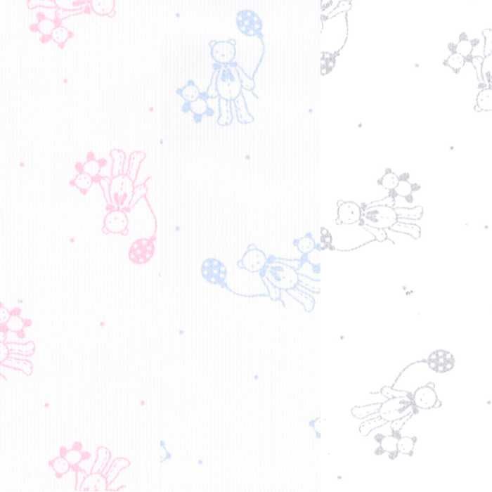 I Ricami del Cuore Tessuti per bambini 0,5 Mt. Tessuto Piquet Millerighe Elefantini Nuvole – TS17882 5