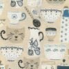 I Ricami del Cuore Tessuti per la casa 0,5 Mt. Tessuto London Tea – TS13504 5