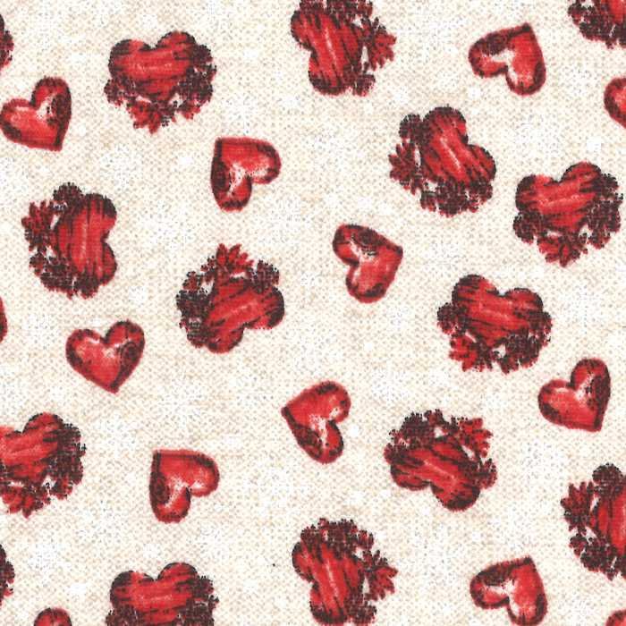 I Ricami del Cuore Tessuti per la casa 0,5 Mt. Tessuto Loneta Fiori – TS17877 8