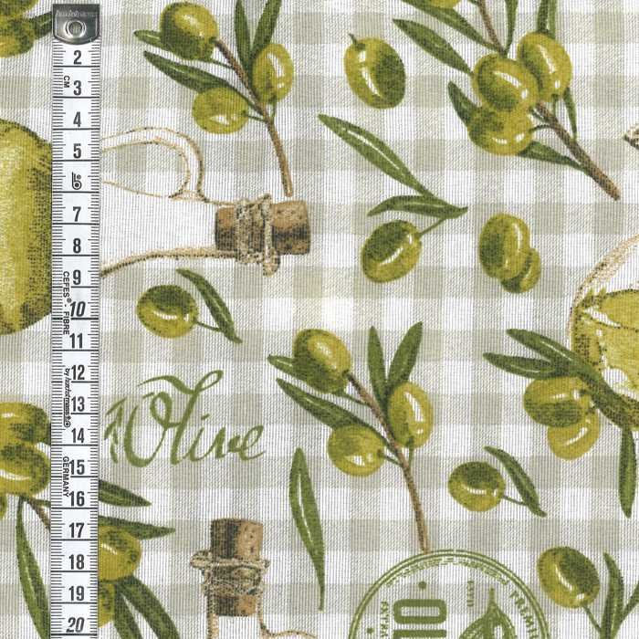I Ricami del Cuore Tessuti per la casa 0,5 Mt. Tessuto Olive – TS18673 4