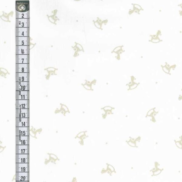 I Ricami del Cuore Tessuti per bambini 0,5 Mt. Tessuto Piquet Millerighe Cavallini – TS6723