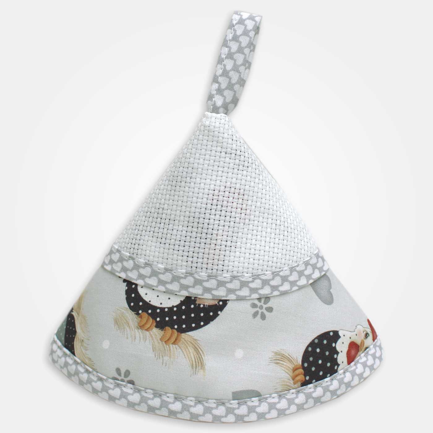 I Ricami del Cuore Cucina Presina rotonda con tela Aida + Presina a cappuccio con tela Aida + Cestino Legno – XPCU76 7