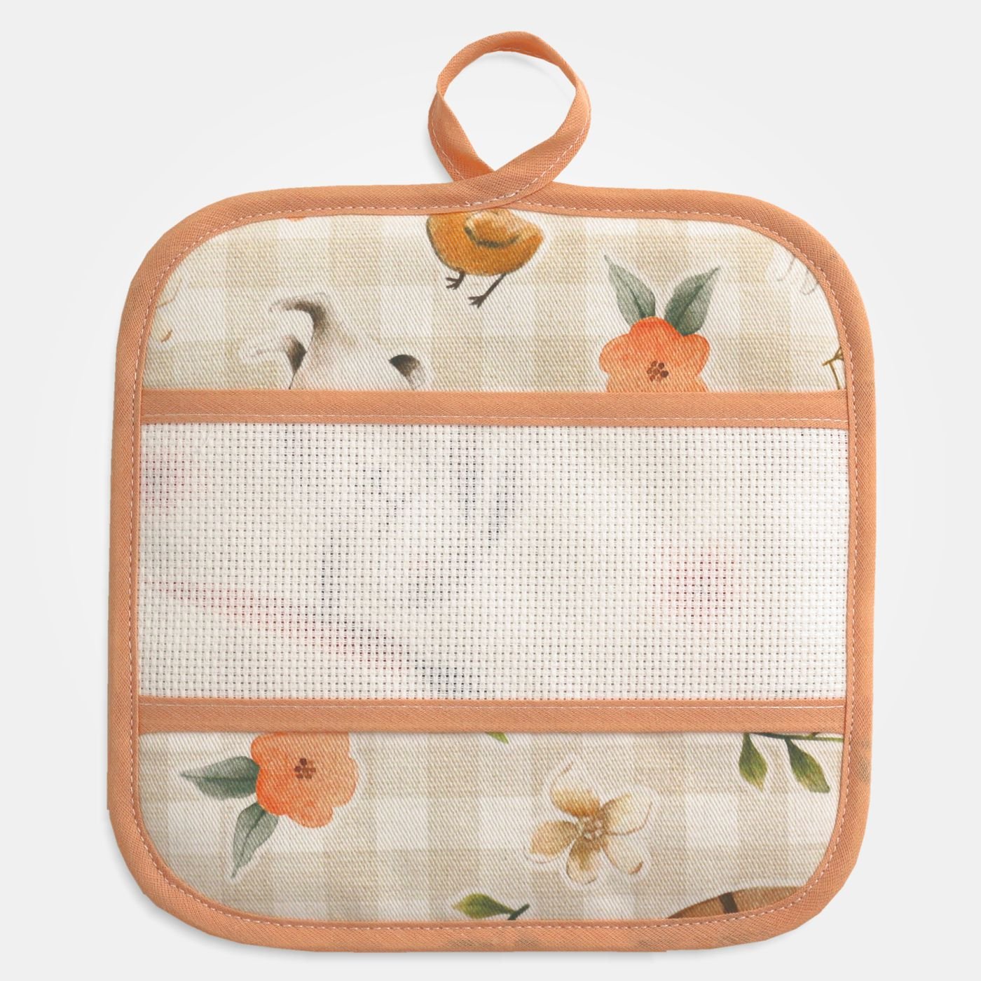 I Ricami del Cuore Cucina Set due presine Pasqua con tela Aida –XPCU89.19 5