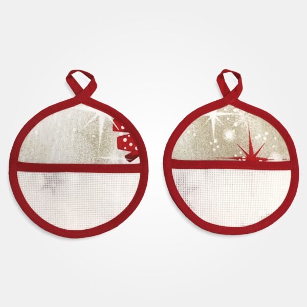 I Ricami del Cuore Guantoni e presine natalizie Coppia di Mini Presine con tela Aida e Campana Babbo Natale – XPNA1015.89 I Ricami del Cuore Guantoni e presine natalizie Coppia di Mini Presine con tela Aida e Campana Babbo Natale – XPNA1015.89