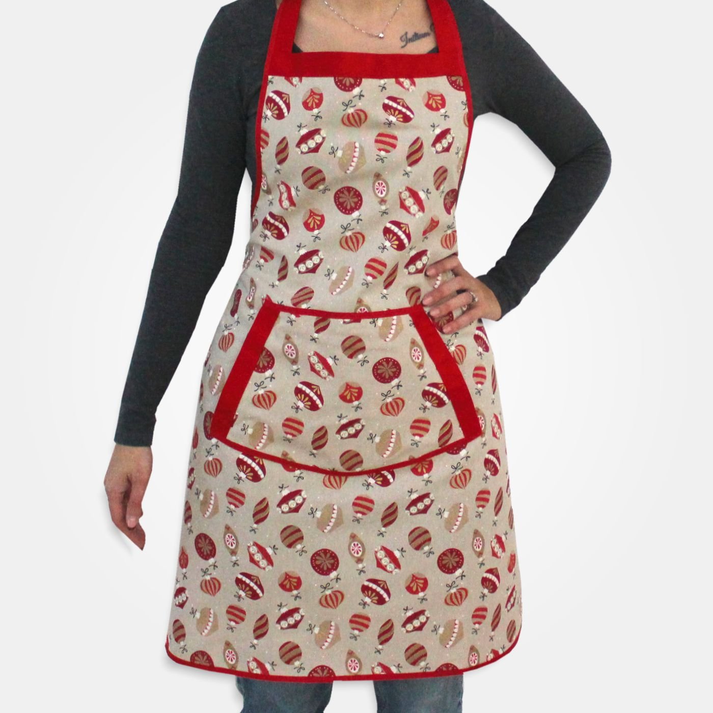 I Ricami del Cuore Grembiuli natalizi Grembiule Intero senza tela Aida – XPNA50.04 4