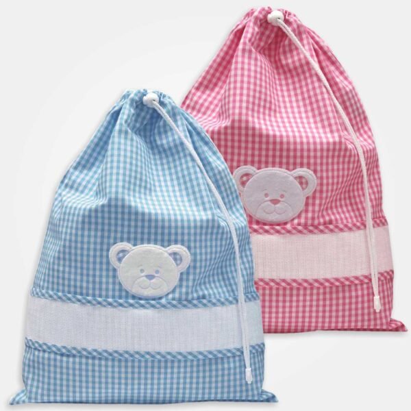 I Ricami del Cuore Linea Asilo Sacchetto asilo con Tela AIDA e Faccia Orso – SA712.14