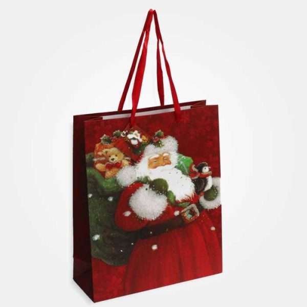 I Ricami del Cuore Idee regalo natalizie Sacchetto regalo Natalizio Bordeaux NA523