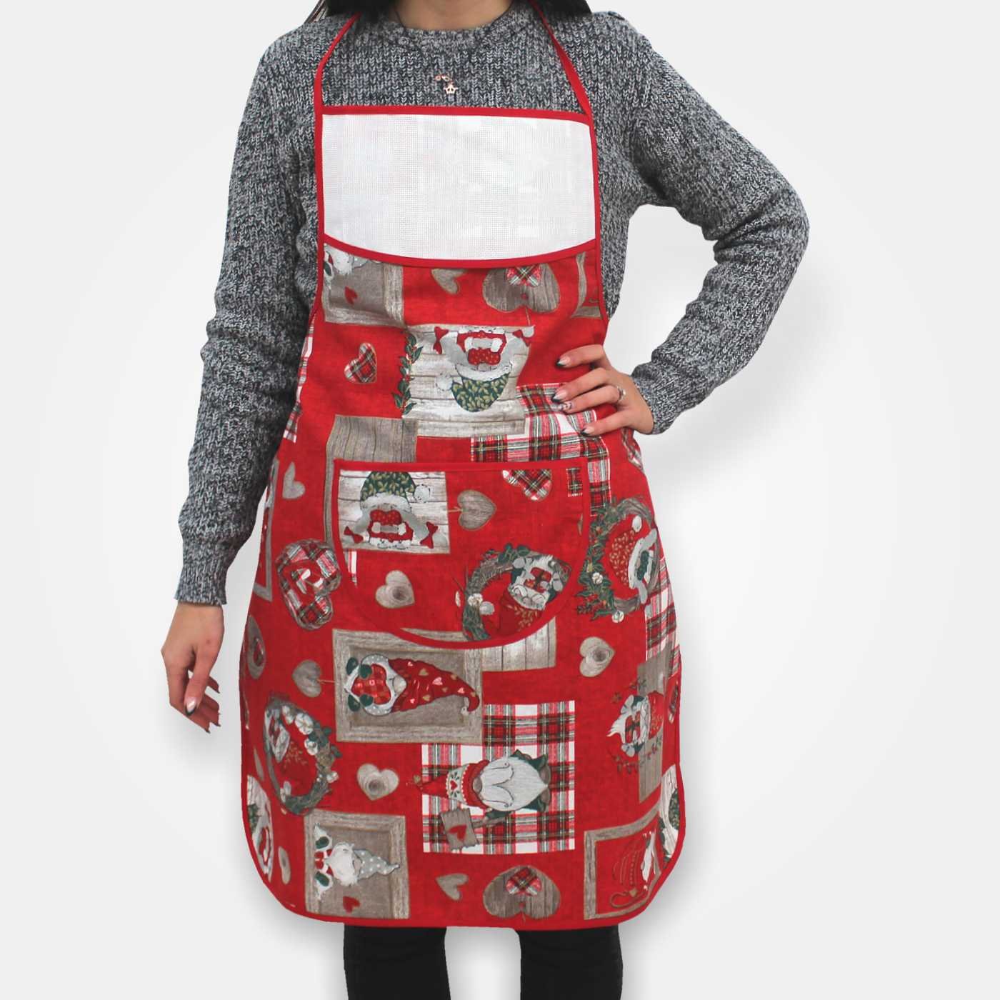 I Ricami del Cuore Grembiuli natalizi Grembiule Intero da Cucina – XPNA15.04 10 I Ricami del Cuore Grembiuli natalizi Grembiule Intero da Cucina – XPNA15.04 10
