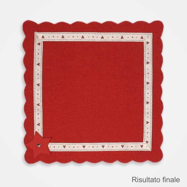 I Ricami del Cuore Kit fai da te Kit Sottopiatti Fai da Te Natalizio – KIT101 2 I Ricami del Cuore Kit fai da te Kit Sottopiatti Fai da Te Natalizio – KIT101 2
