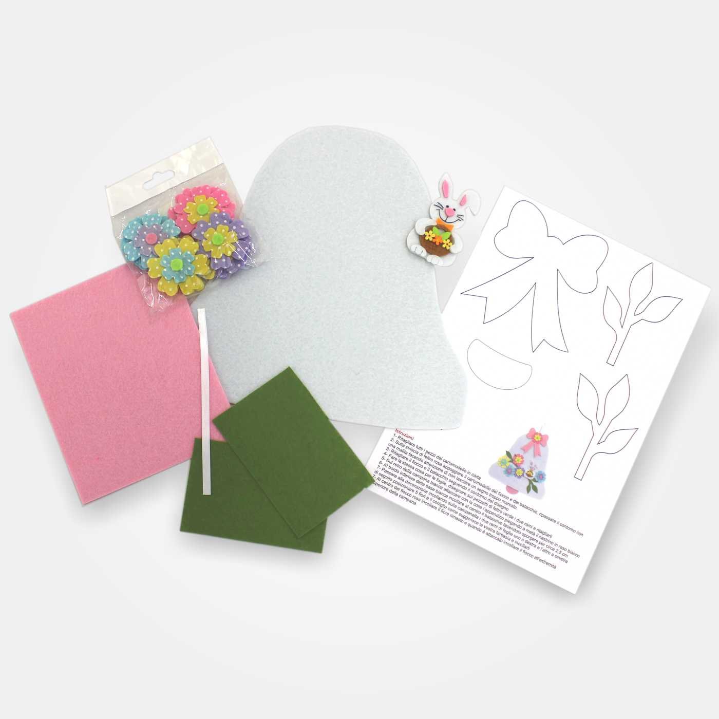 I Ricami del Cuore Decorazioni Pasqua Kit Fuori Porta Campana Pasqua – KIT202