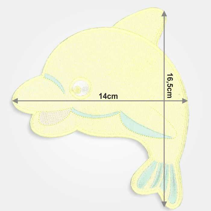 I Ricami del Cuore Applicazioni Applicazione Termoadesiva Delfino – P466