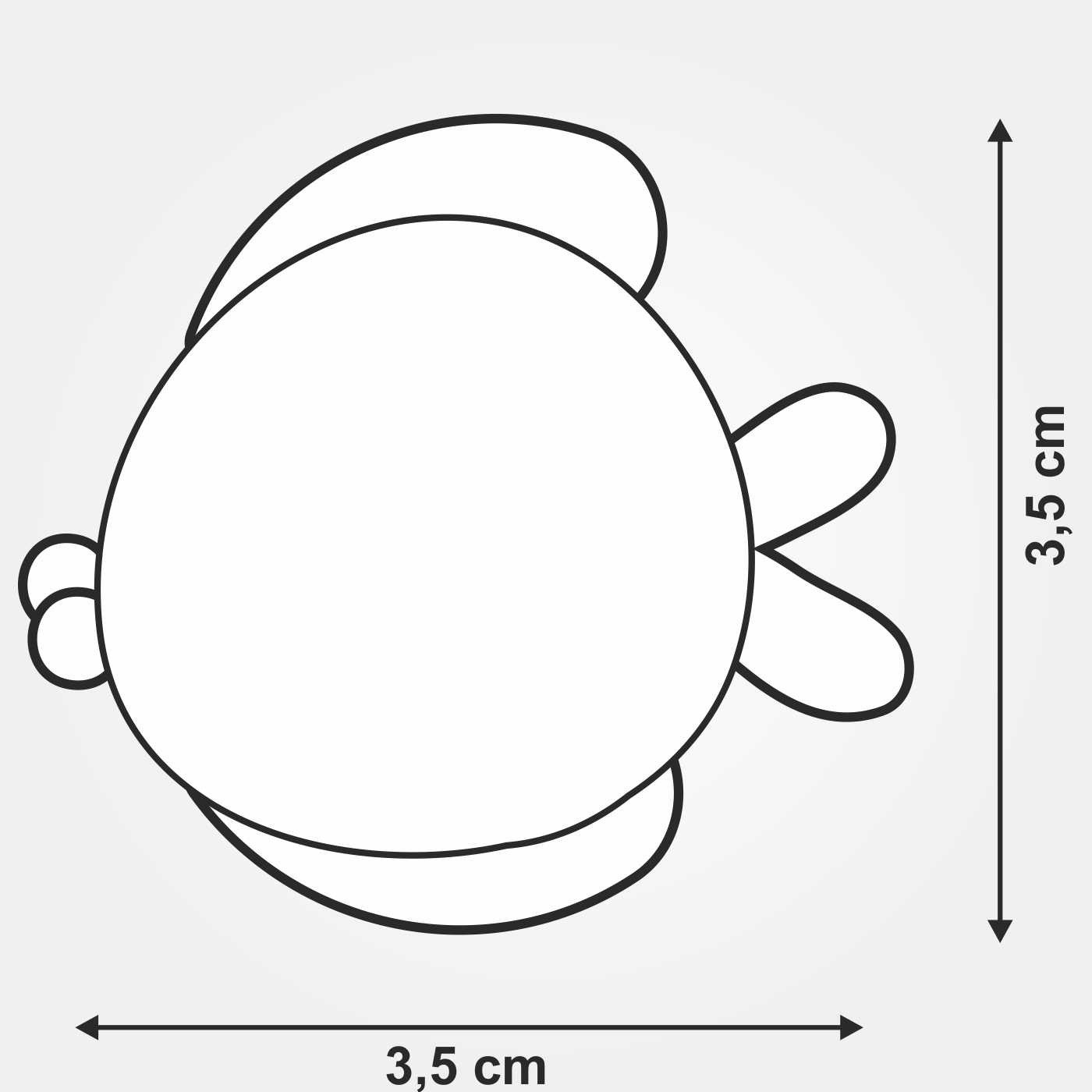 I Ricami del Cuore Bijoux fai da te Ciondolo Pesce – PT70