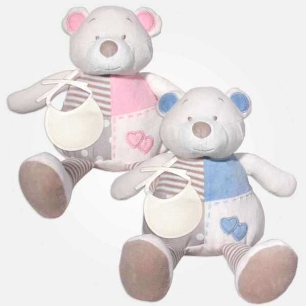 I Ricami del Cuore Peluches Orsetto con Bavaglino – PU15