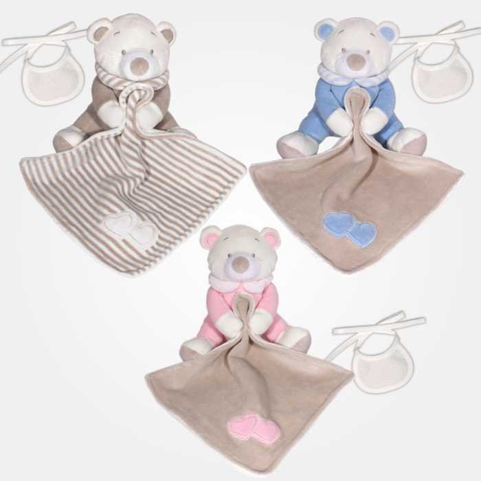 I Ricami del Cuore Peluches Orsetto con Bavaglino – PU19