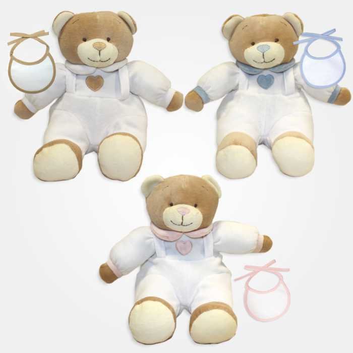 I Ricami del Cuore Peluches Orsacchiotto con Bavaglino – PU46