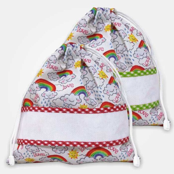 I Ricami del Cuore Linea Asilo Sacchetto Merenda Asilo con Tela AIDA – SA220.16 I Ricami del Cuore Linea Asilo Sacchetto Merenda Asilo con Tela AIDA – SA220.16