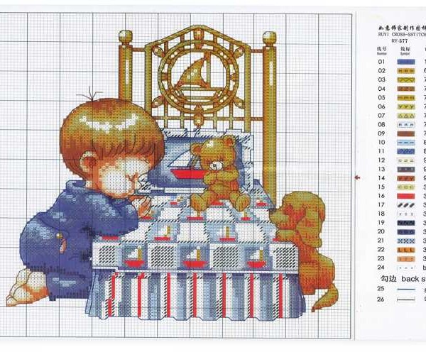 I Ricami del Cuore Kit ricamo Kit Ricamo Bimbo – KIT30577