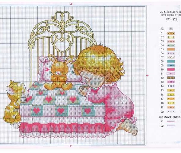 I Ricami del Cuore Kit ricamo Kit Ricamo Bimba – KIT30576