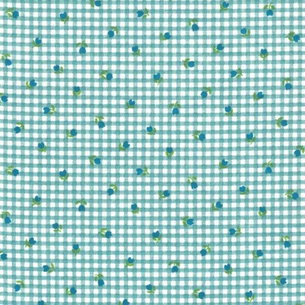 I Ricami del Cuore Linea Tessuti 1 Mt. Tessuto Quadratino con Fiori – TS3089