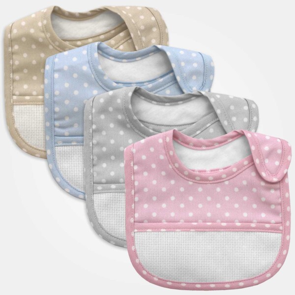 I Ricami del Cuore Bavaglie Bavaglia Millerighe Pois Chiusura con Velcro – XPBV26 I Ricami del Cuore Bavaglie Bavaglia Millerighe Pois Chiusura con Velcro – XPBV26