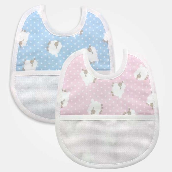 I Ricami del Cuore Bavaglie Bavaglia Pecorelle – XPBV7 I Ricami del Cuore Bavaglie Bavaglia Pecorelle – XPBV7