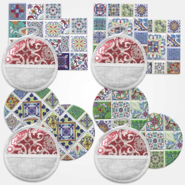I Ricami del Cuore Cucina Mini Presina con Tela AIDA + 2 Sotto Bicchieri – XPCU58 I Ricami del Cuore Cucina Mini Presina con Tela AIDA + 2 Sotto Bicchieri – XPCU58